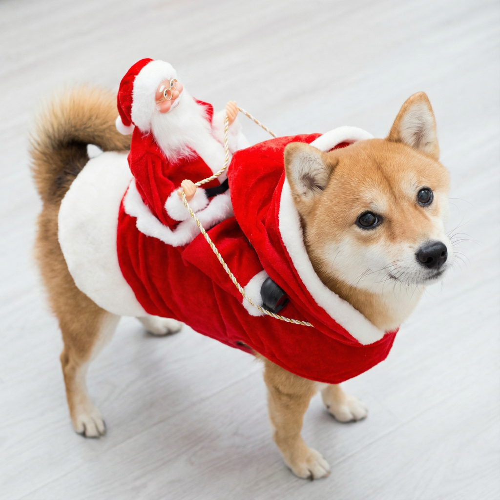 Christmas Pet Costume – Santa & Elf Edition (Red or Green)