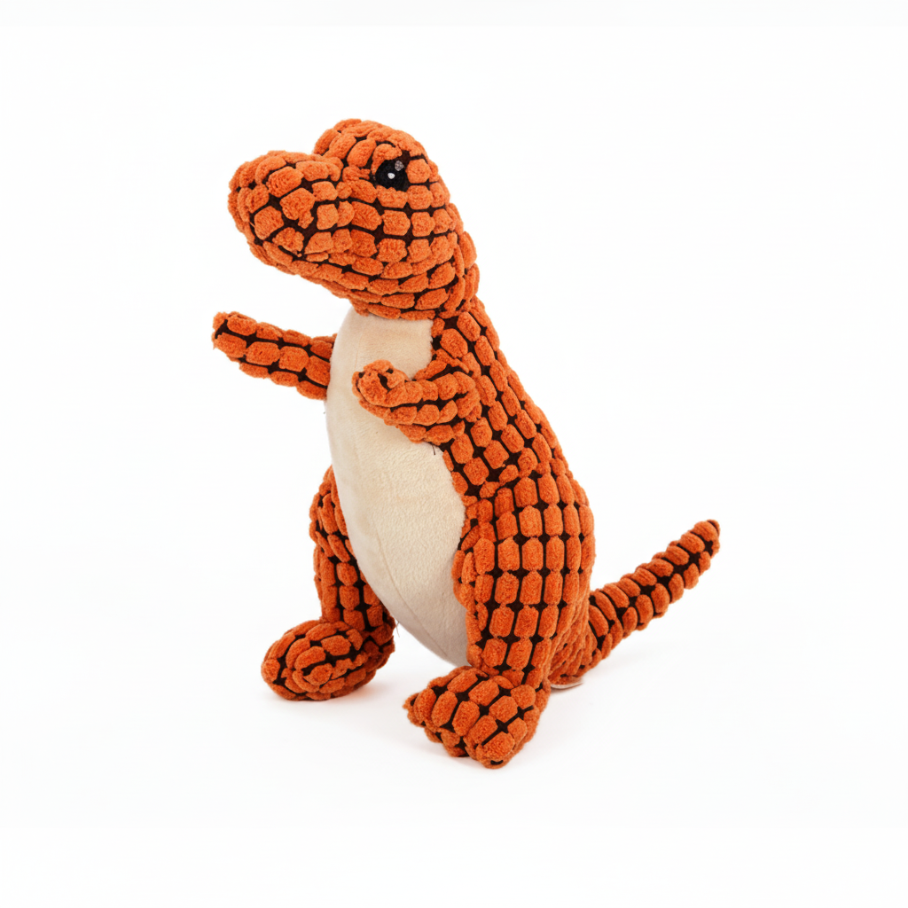 Dino Plush Toy – Soft & Durable Dog Toy